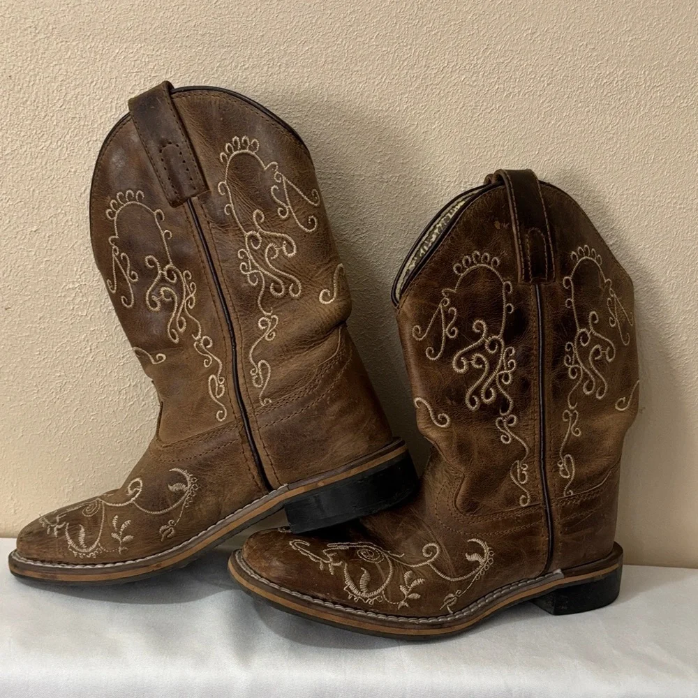 SMOKY MOUNTAIN Brown Kids Cowboy Boots